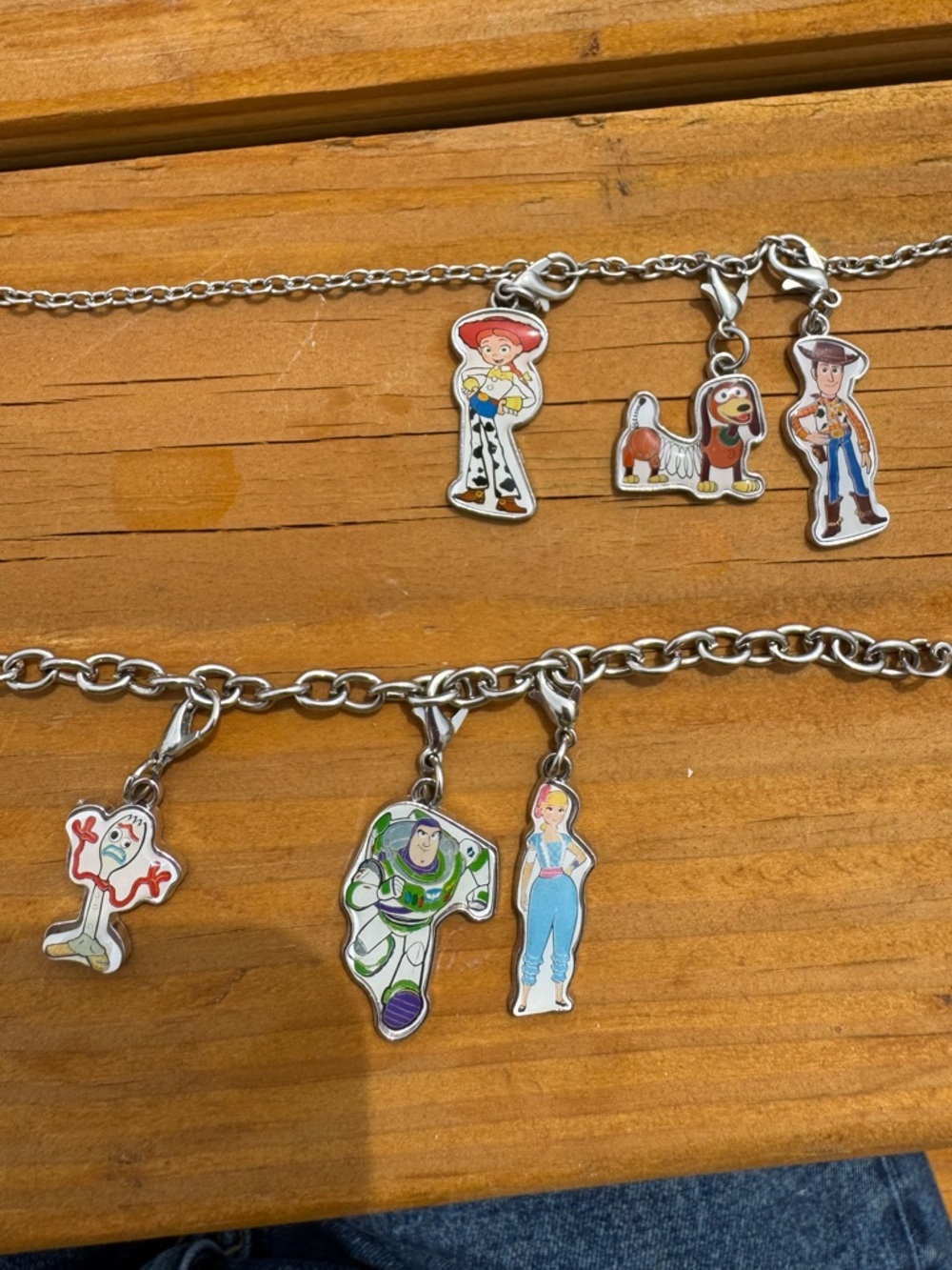 Toy Story Charm Bracelet and necklace set with Jessie, Buzz, Woody & Friends